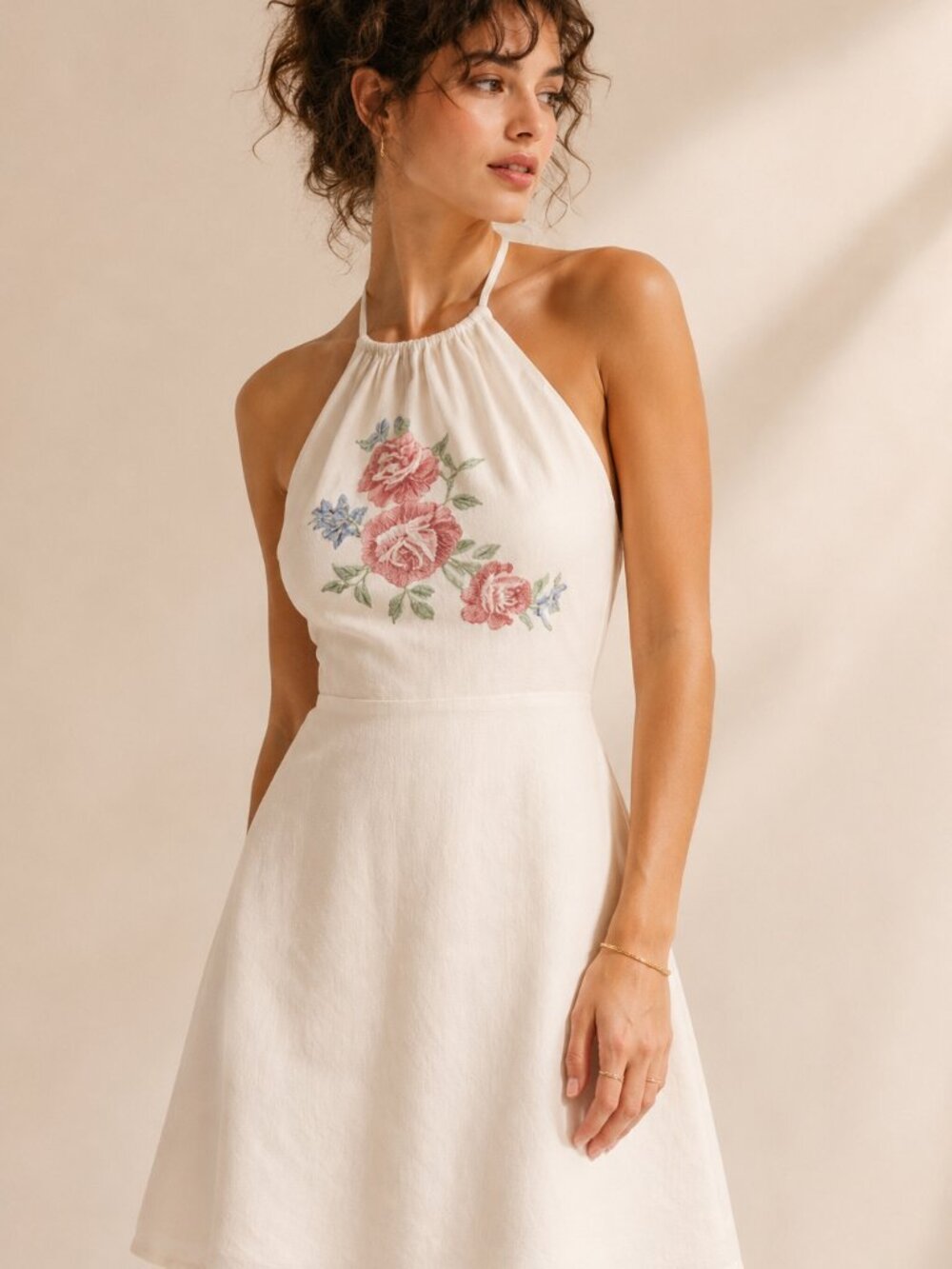THE ROSALIE HALTER DRESS - Picture 2 of 5